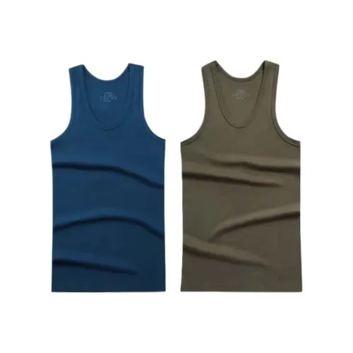 Cotton Gene classic Tops Men's 2 Pack