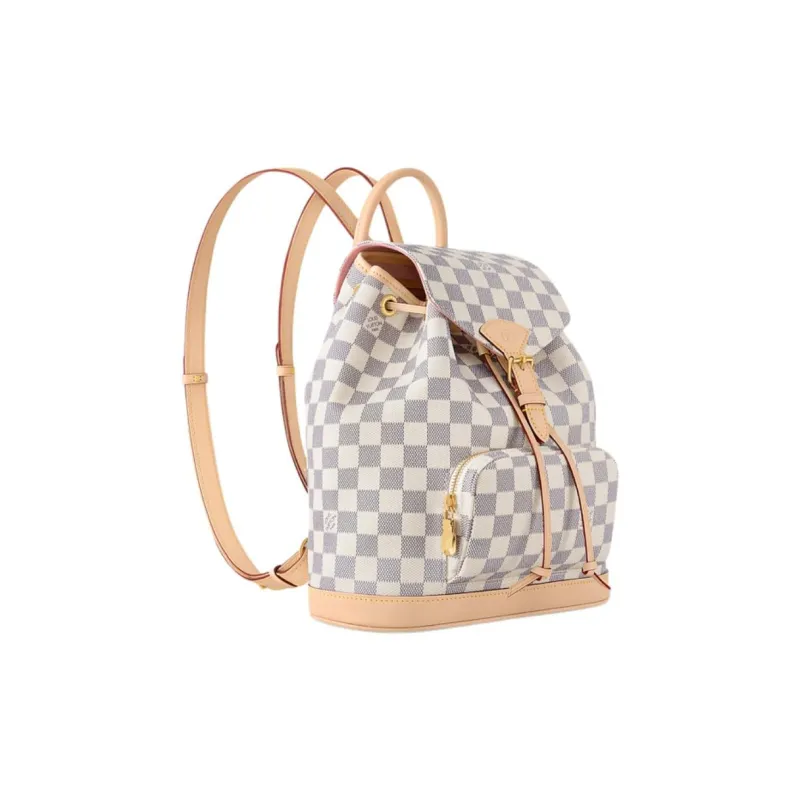 LOUIS VUITTON Montsouris Coated Canvas Backpack Trumpets Women's Ecru-1