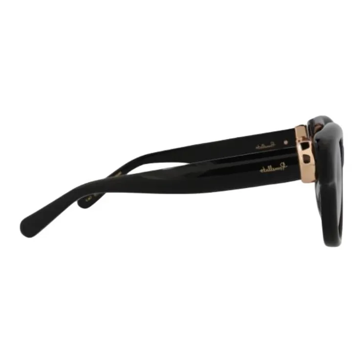 POMELLATO Recycled Acetate Square Sunglasses Women's Black-2