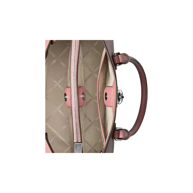 MICHAEL KORS MK Ruby Calfskin Tote Bag Shopping Bag Shoulder Bag Handbag Medium Size Women's Rose Pink-3