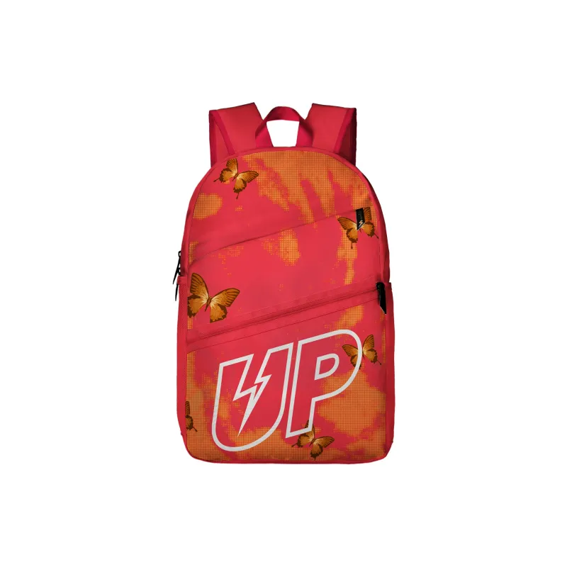TURN UP Polyester Backpack Regular Unisex Red-4
