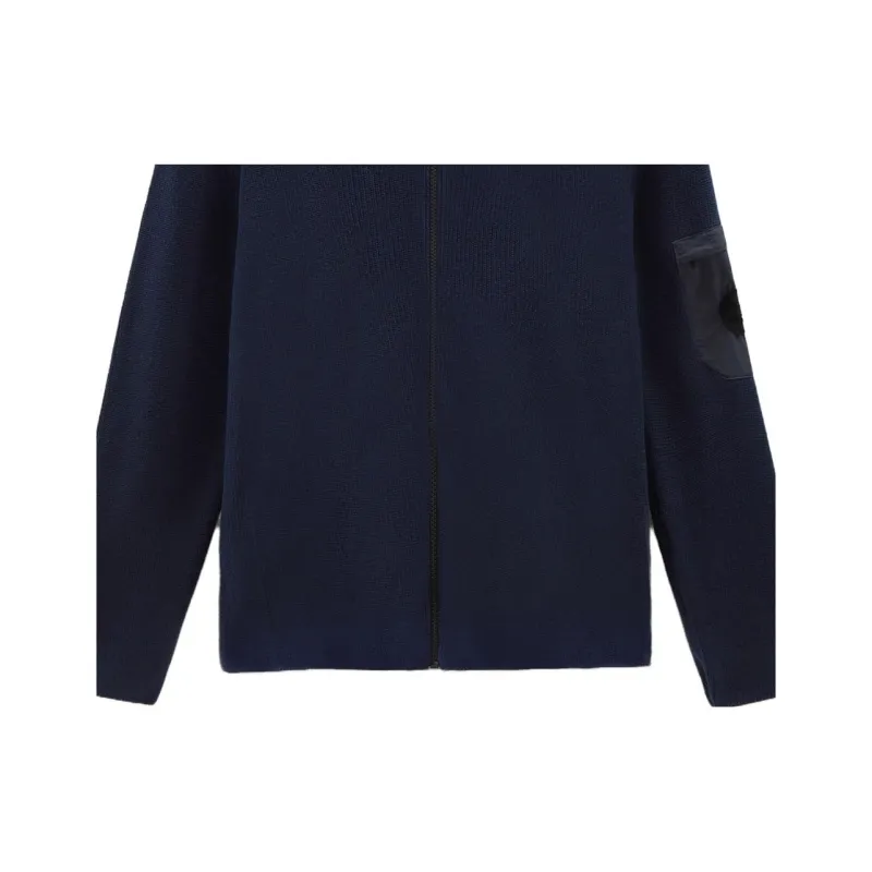 WOOLRICH Ribbed knit Zip up Cardigan-4