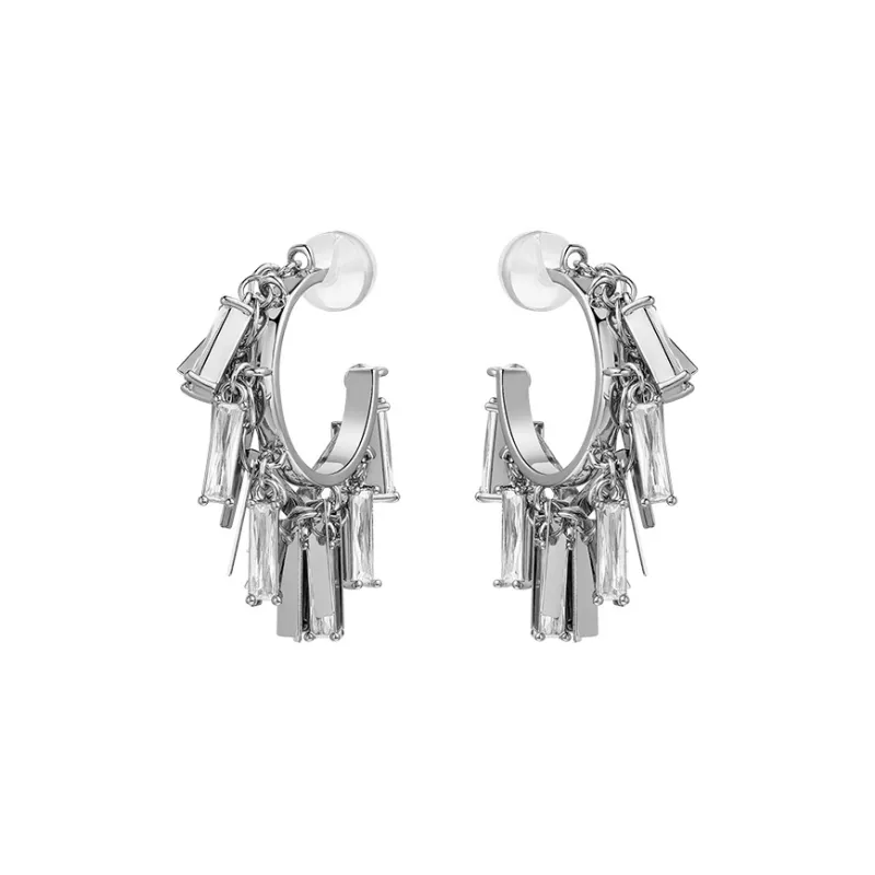 BOONEE ALUS Zircon Earrings Women's-4