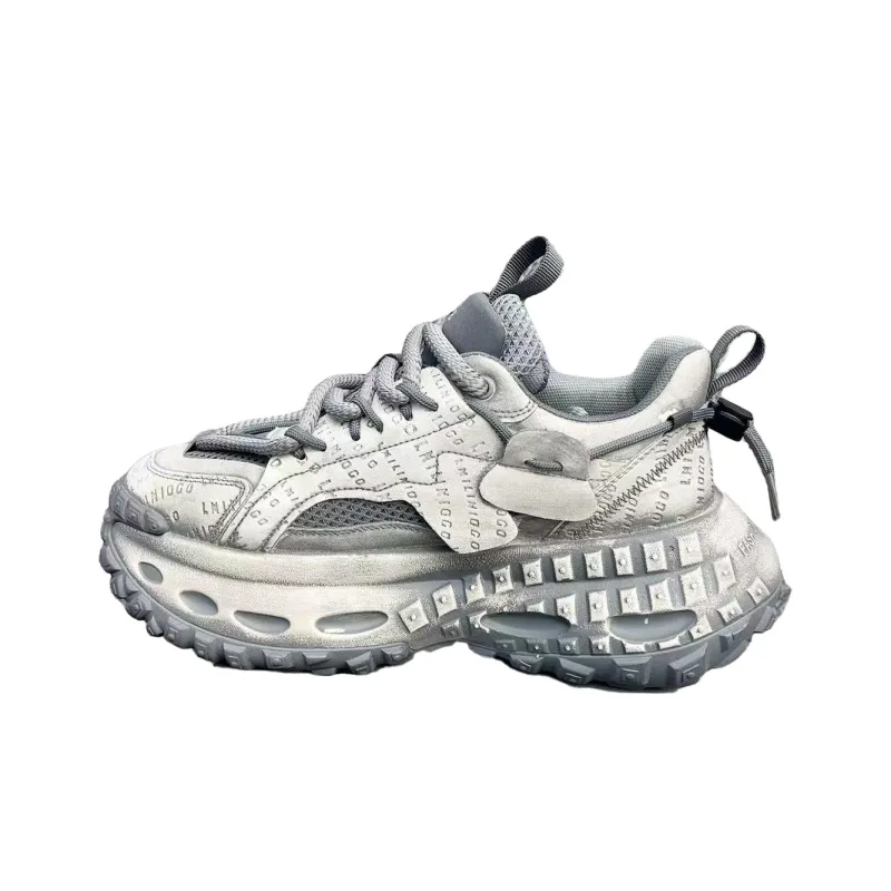 VNNSIJIE x Banas Low Top Chunky Sneakers Men's-4
