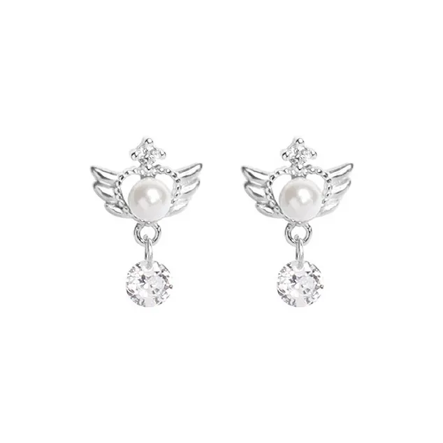 LUYUO S999 Fine Silver Earrings Women's-0