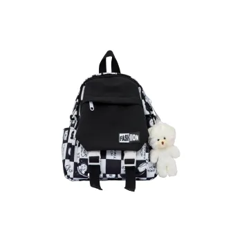 URBAN FOREST Nylon Backpack Unisex Black/Purple/Orange/Green/Blue/Pink
