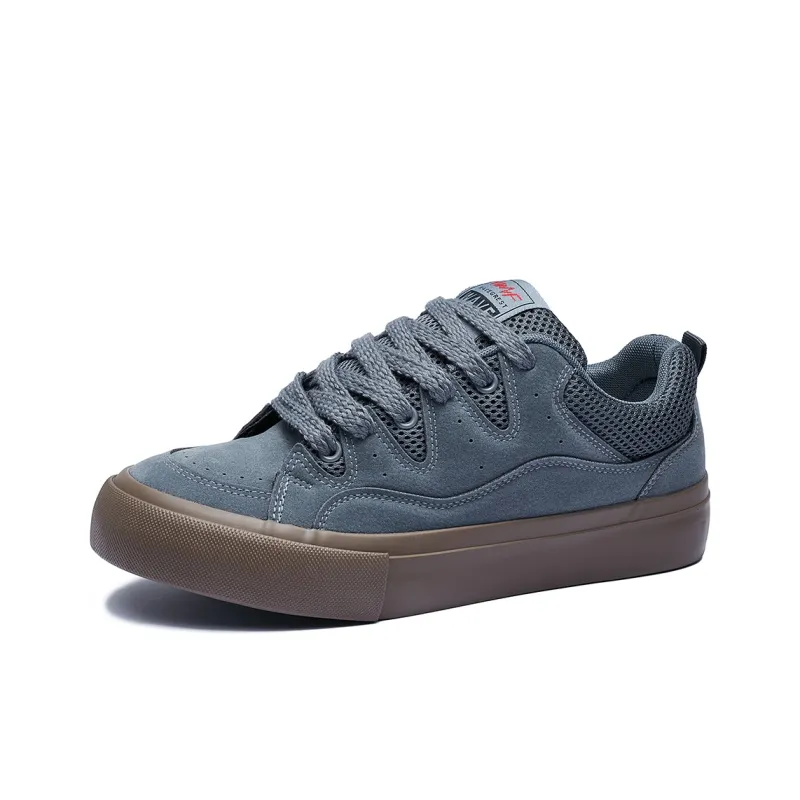 ΛOLUNKΛ Slip Resistant, Lightweight, And Breathable Low Top Skateboard Shoes Men's-29