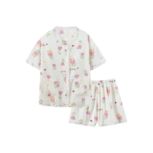 Maultiay Pajama Set Women's White
