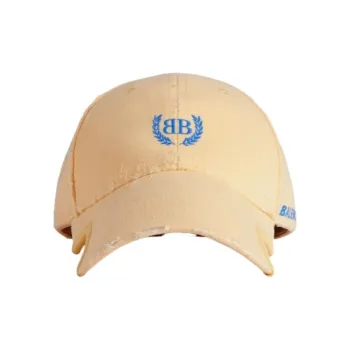 Balenciaga Cotton Baseball Caps Unisex Yellow