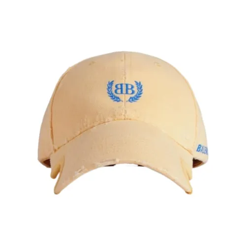 Balenciaga Cotton Baseball Caps Unisex Yellow