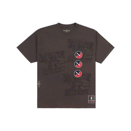 Travis Scott X Mitchell & Ness Northeastern Huskies Seal T Shirt