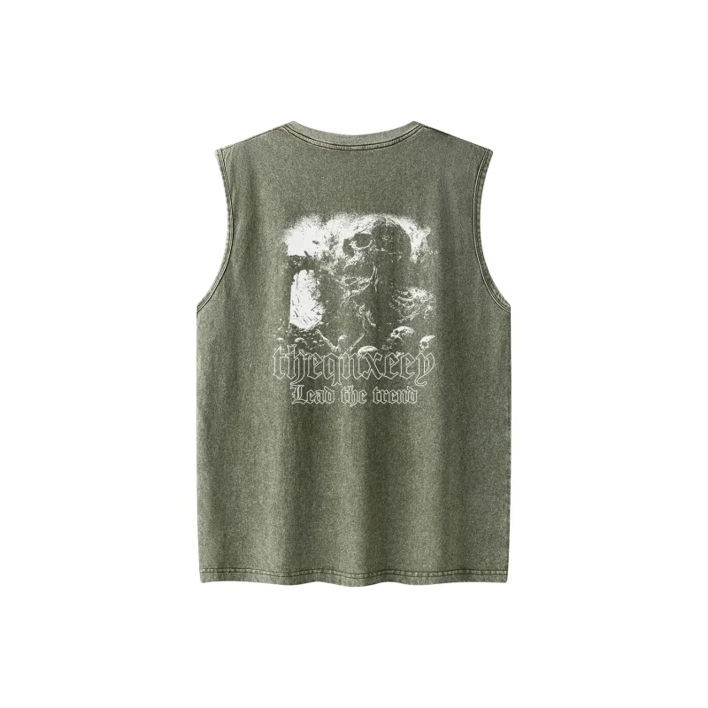 Qnxeey Tank Tops Unisex-15
