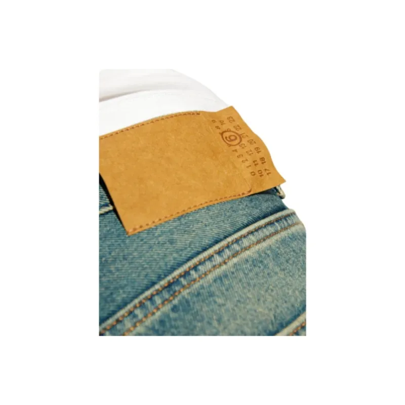 MM6 Maison Margiela Logo Patch Flared Jeans-3