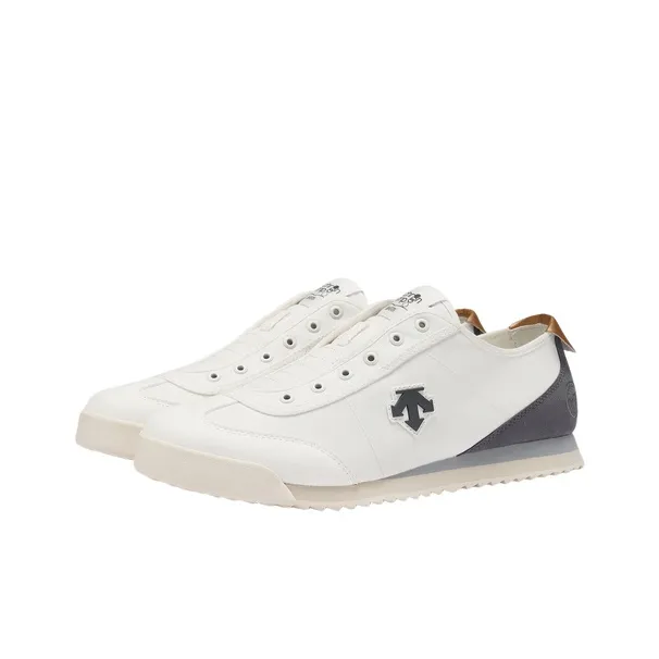 DESCENTE CHRON TEMPO Abrasion Resistant Low Top Casual Shoes Men's White-1