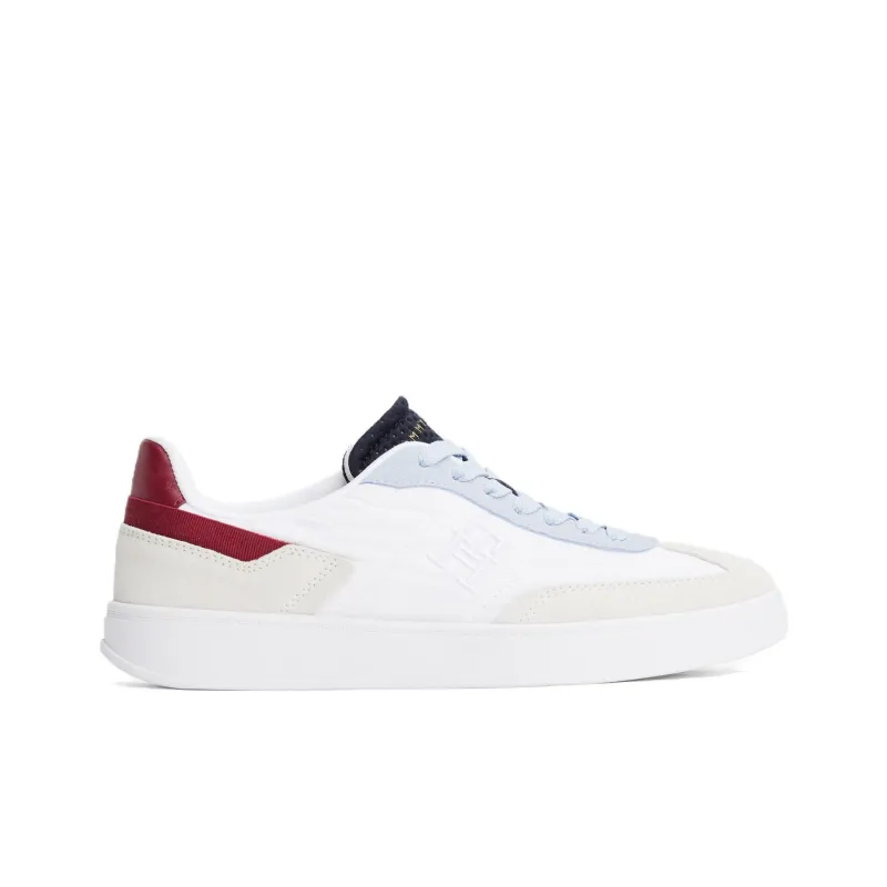 Tommy Hilfiger Trainers Low Top Skateboard Shoes Women's White Blue-1