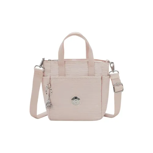 Kipling Fabric Shoulder Bag, Crossbody Bag, Handbag Small Size Women's Pearl Pink/Black/Dark Blue