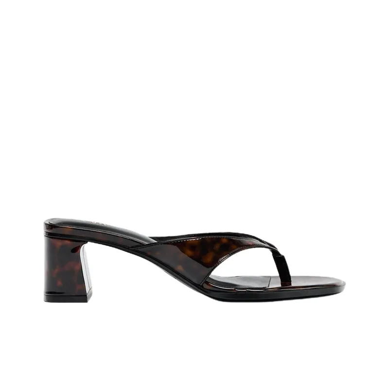 ZARA Slip Resistant Flip Flops Women's Black Brown-1