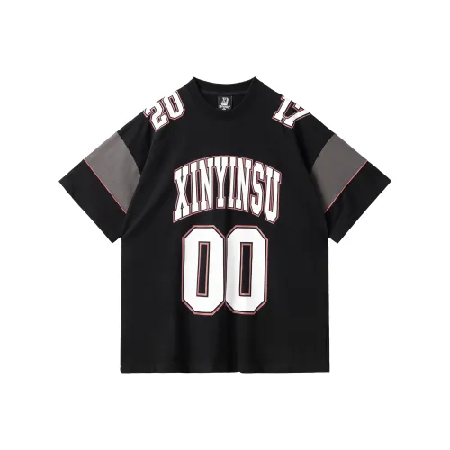 XINYINSU T Shirt Unisex Couple's Black