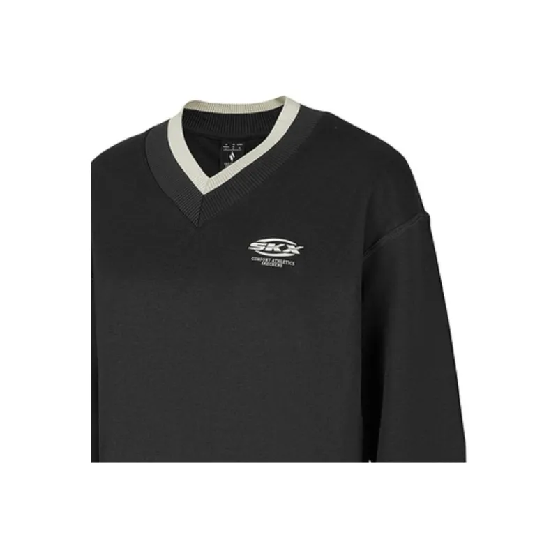 Skechers SKX Classic Sports Collection GOKNIT Sweatshirt Women's Carbon Black 0018-3