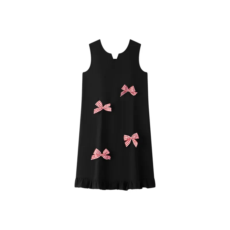 Gongdie Nightgown Women's Black-0