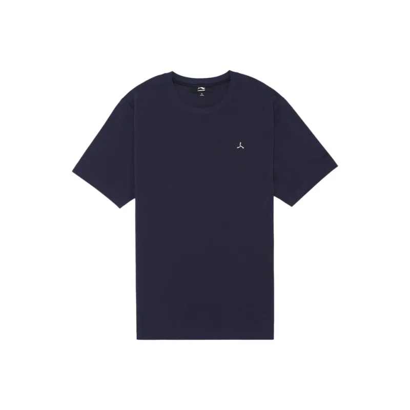 LI NING 1990 T Shirt Men's Dark Marine Blue-0