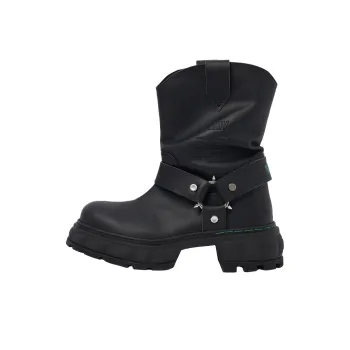VIRÓN 1987 Mid Ankle Boots Unisex Black