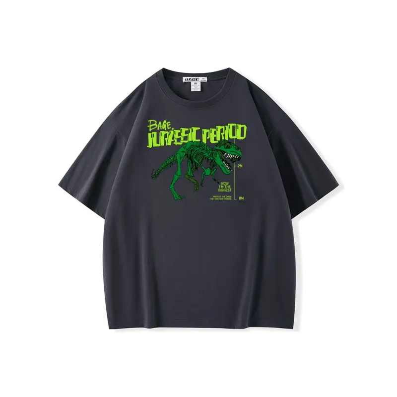 BAGE Drop Shoulder Sleeve T Shirt Unisex-4