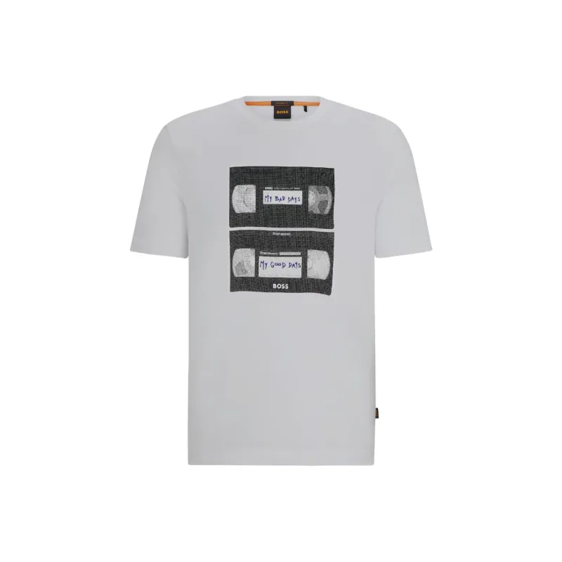 HUGO BOSS Graphic print Cotton T shirt-0