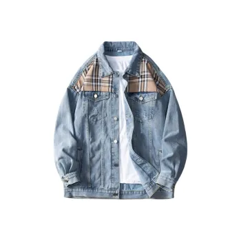 Tonlion Denim Jacket Unisex Light Blue