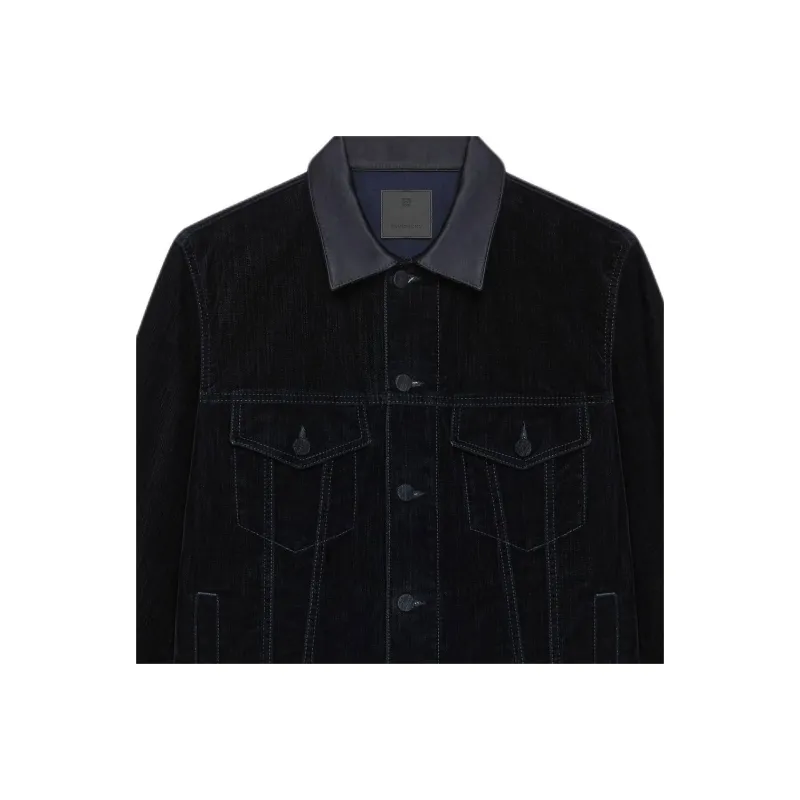 Givenchy FW24 Denim Jacket Men's Dark Blue-4