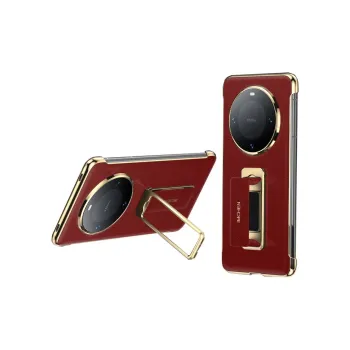 IMCHEN Leather Material Wristband Stand Phone Cases For Huawei Mate60/Mate60Pro/Mate60Pro+ Solid Color Quiet Luxury