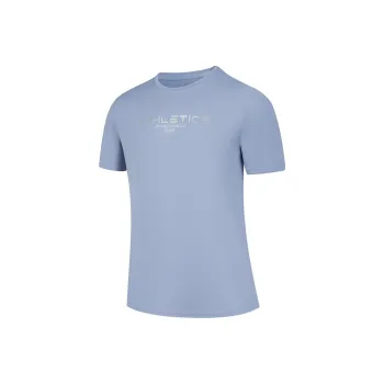 QIAODAN T Shirt Men's Soft Gray Blue