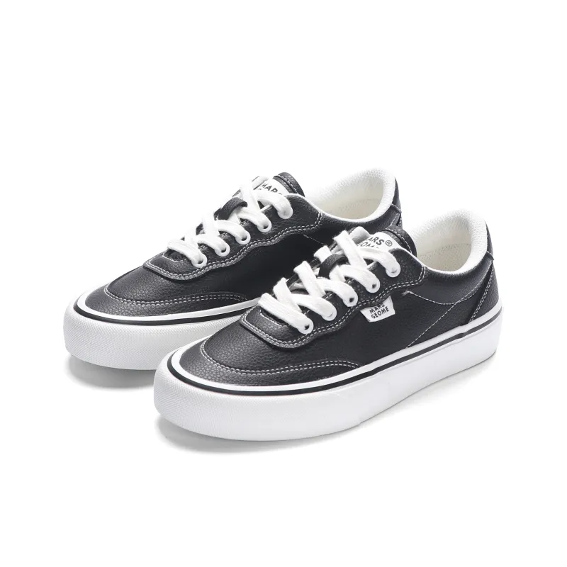 MARS*GEOME Anti Slip Wear Resistant Low Top Leather Upper, Canvas Shoes Unisex-2