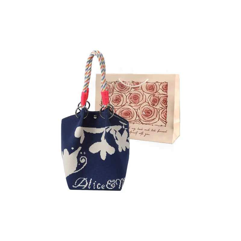 VERADONNA Polyester Handbag Regular Women's Blue/Pink/Ecru/Black/White/Purple/Dark Blue-22