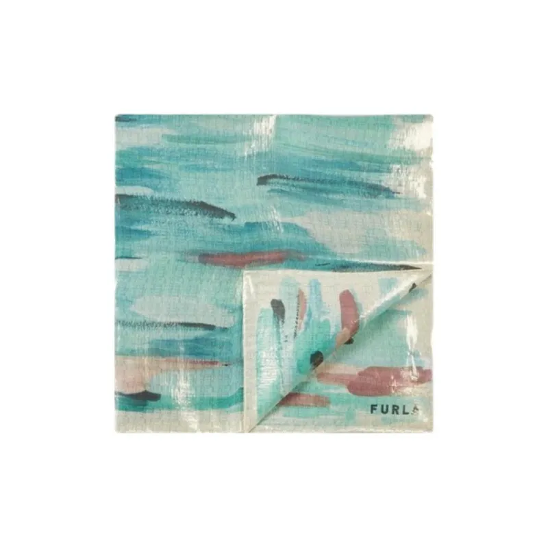 Furla Silk Shawls Women's Green-0