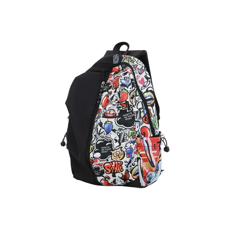 AUNG Nylon Fabric Backpack Unisex Multicolor-2