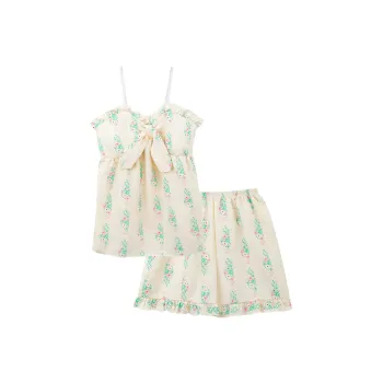 Sleeping Beauty Pajama Set Women's Light Green