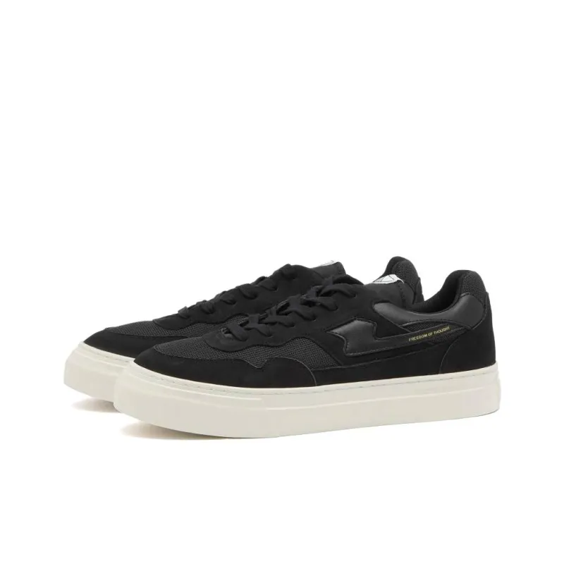 Stepney Workers Club Pearl S Strike Low Top Skateboard Shoes Men's Black-1