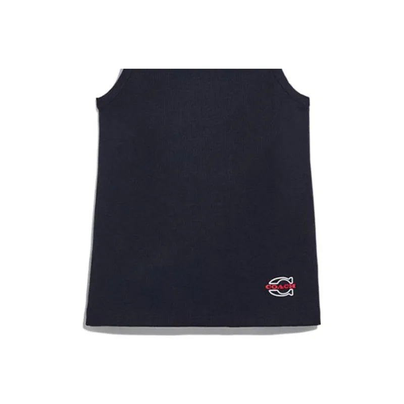 COACH FW22 Tank Top Women's Navy Blue-4