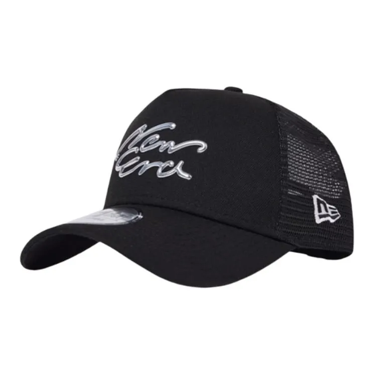 New Era Polyester Baseball Caps Unisex Black-0