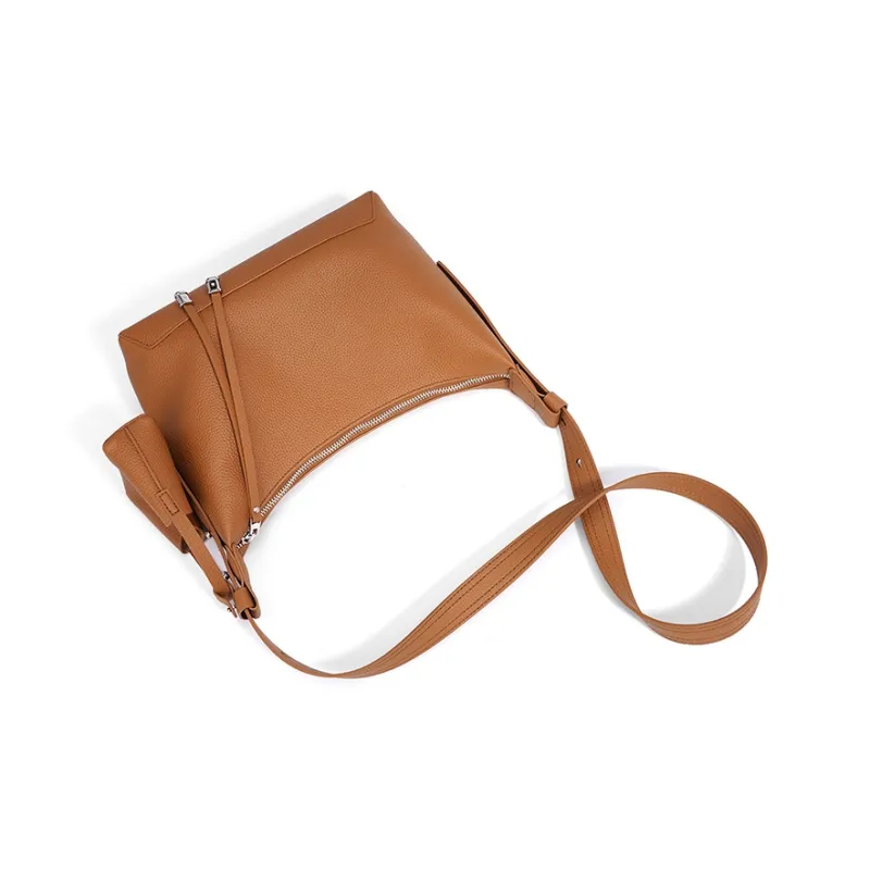 FAIRWHALE Top Grain Cow Leather Portable Crossbody Bag Shoulder Bag Regular Women's Multicolor-13