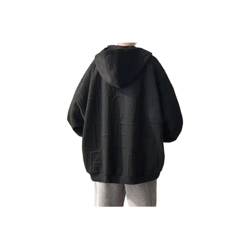 TESTUNG Jackets Coats Unisex Black-1