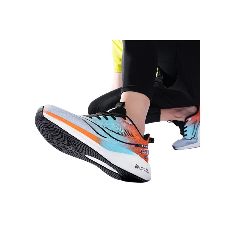 PALATIAL Carbon Running Shoes Men Low Top White Blue, Light Gray Orange, Black Green-20