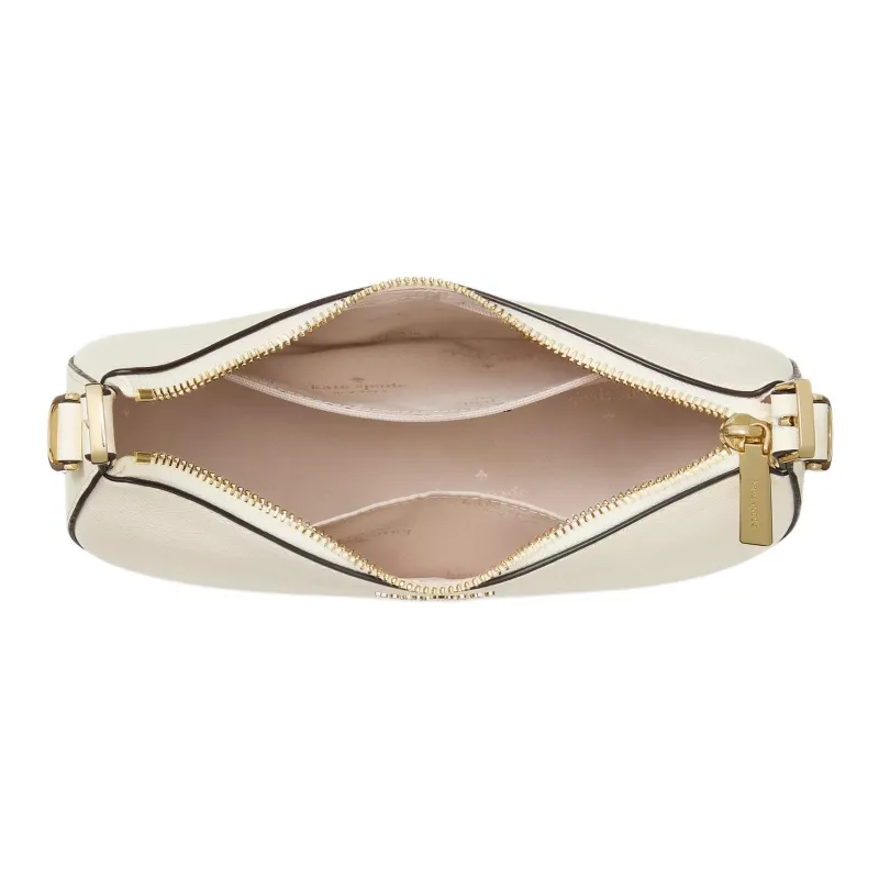 Kate Spade Saffiano Leather One Shoulder Handbag Women's White-3