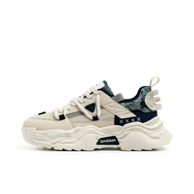 ROBINHOOD Cushioning, Slip Resistant, Abrasion Resistant, Support, Impact Resistant Low Top Chunky Sneakers Men's-4