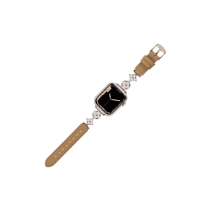 Mr. Strap Watch Bands Apple Compatibility 145~200mm Artificial Leather Material-9