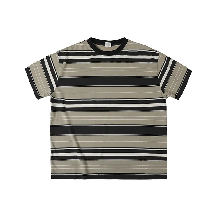 COUNTRY MOMENT T Shirts Men Brown Stripes-0