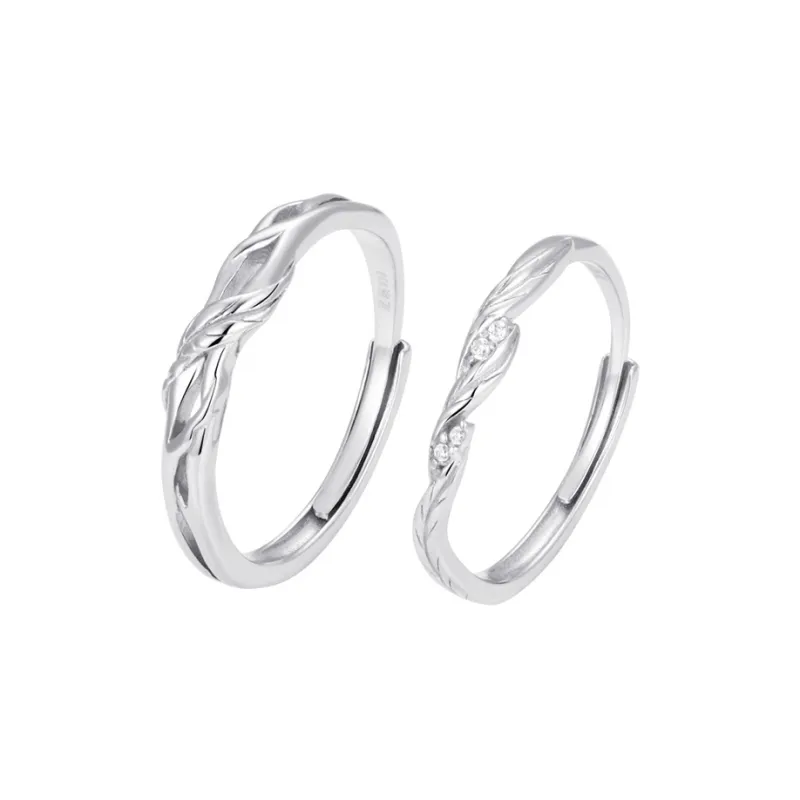 CLARKIA FLOWER S999 Fine Silver Rings Unisex-0