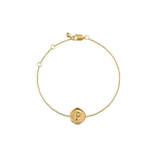 Monica Vinader Sterling Silver 18K Gold Plated Bracelets Women's Gold