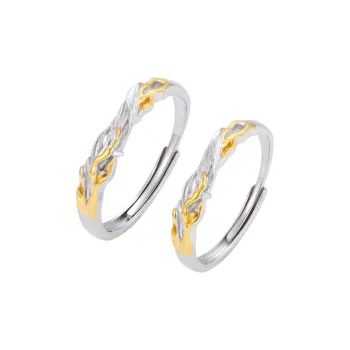 CLARKIA FLOWER S999 Fine Silver Rings Unisex